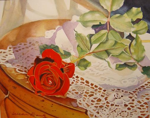 Rote Rose (35x25)